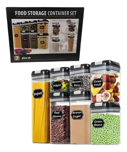 Frascos Hermeticos Para Alimentos 7 Piezas