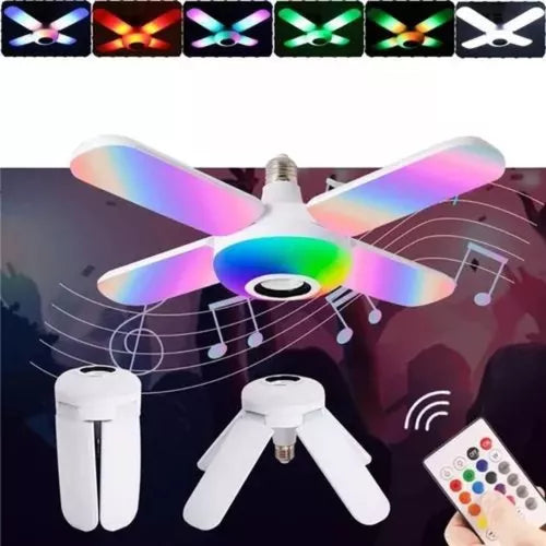 Bombillo Parlante De Aspas Rgb