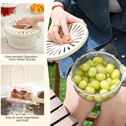 Cesta Escurridora de Frutas y Verduras Frescas