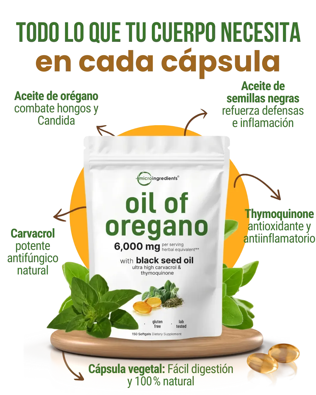 Orégano Premium®  escudo contra virus y bacterias.