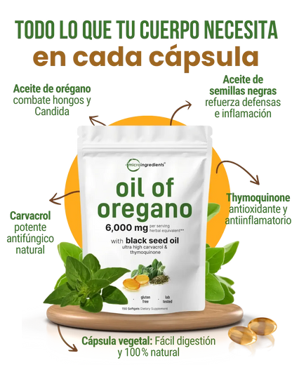 Orégano Premium®  escudo contra virus y bacterias.
