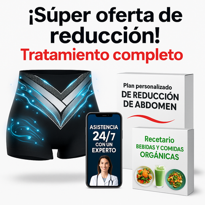 Combo Reductor Premium: Silueta Activa 360™ (Short Iones Moldeador + Plan Nutricional + Recetario saludable + Atencion Personalizada 24/7)