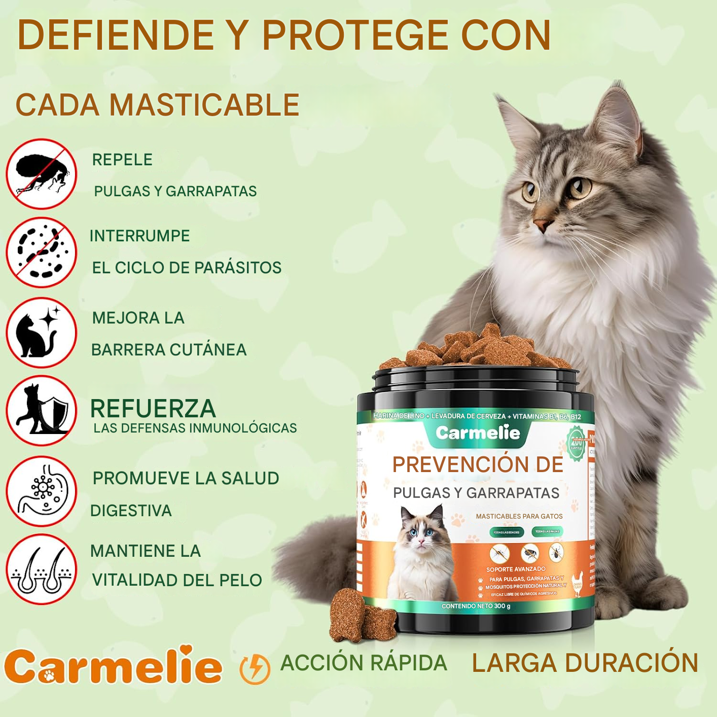 🐾 GarraProtect – Las croquetas que elimina y previene pulgas en tu mascota en 7 dias (200 croquetas)