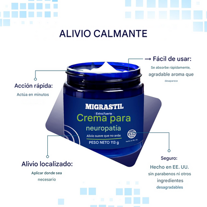 CREMA MIGRASTIL | ALIVIA EL HORMIGUEO Y LA NEUROPATIA AL INSTANTE OFERTA 2X1